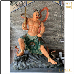 寺庙金刚力士铜雕塑 