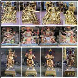 各种样式四大天王铜雕铸造厂