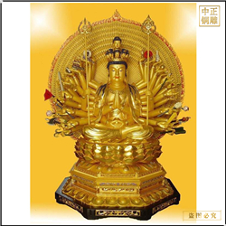 坐莲千手观音佛像 坐莲千手观音佛像