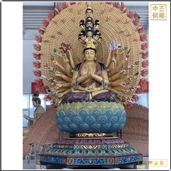 坐像千手观音雕塑 坐像千手观音雕塑