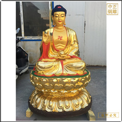 纯铜释迦牟尼佛雕塑 纯铜释迦牟尼佛雕塑