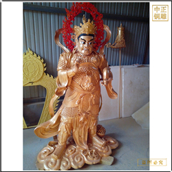 大型彩绘四大天王铜佛像 大型彩绘四大天王铜佛像