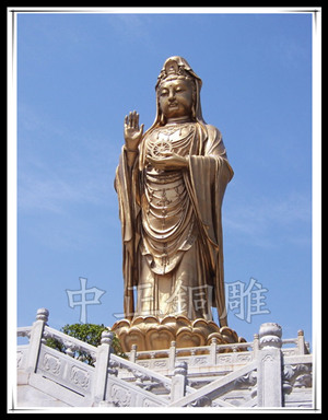 大型观音菩萨铜像