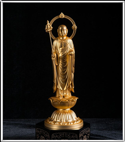 地藏菩萨铜雕|地藏菩萨铜站像