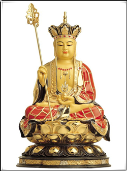 铜雕地藏菩萨坐像