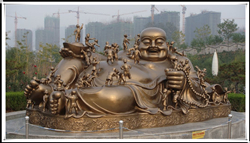 大型弥勒佛铜佛像