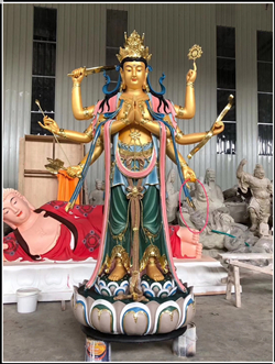斗姆元君雕塑|铸铜斗姆元君